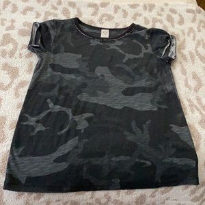 Free People Camo Tee